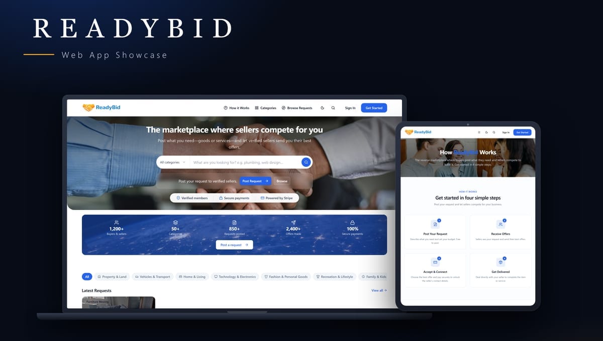 ReadyBid — The Marketplace Where Sellers Compete for You